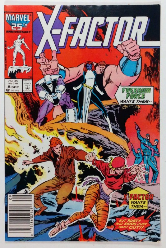 X-Factor #8 (1986) NEWSSTAND