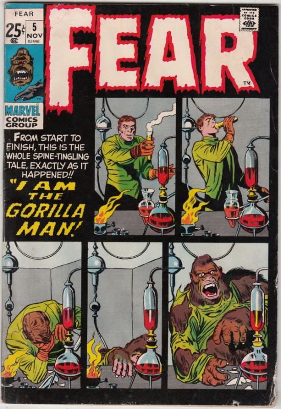 Fear #5 (Nov-71) VG+ Affordable-Grade 