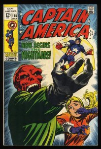 Captain America #115 Now Begins the Nightmare! Red Skull Cover!