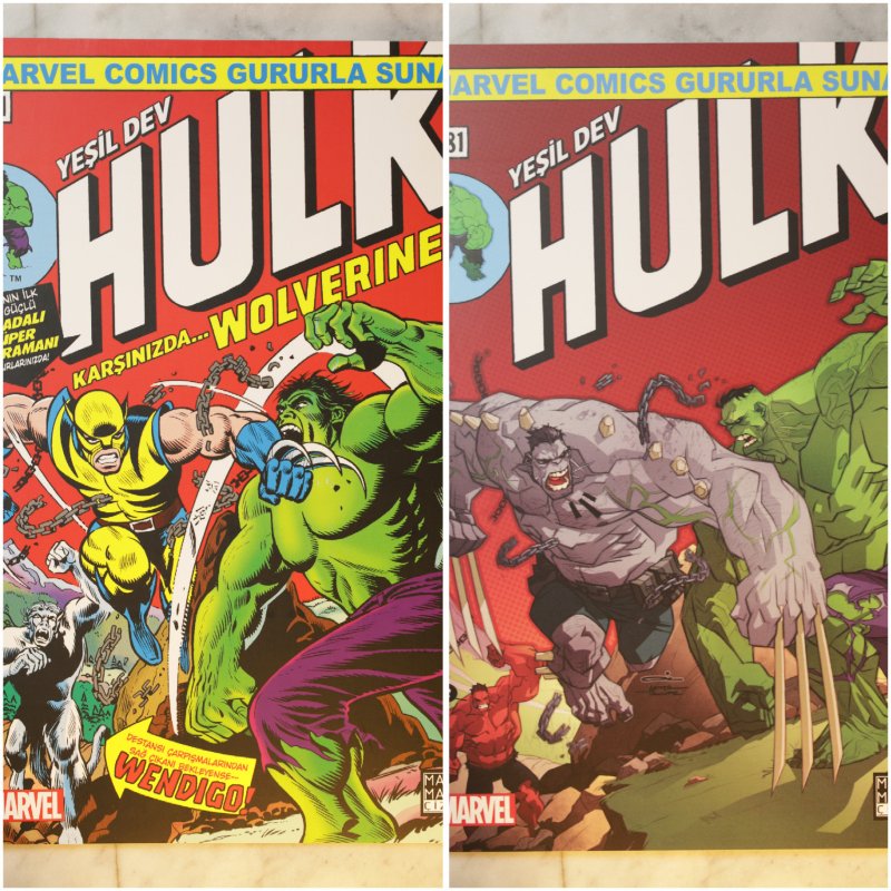 Incredible Hulk #181 Turkish & Yildirim Homage Variant Set 1st Wolverine 