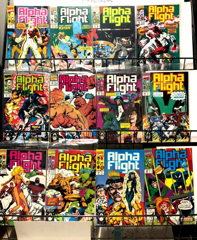 ALPHA FLIGHT 8 (March 1984)-125 (October 1993)  68 DIFF Byrne, Mantlo, Jim Lee+