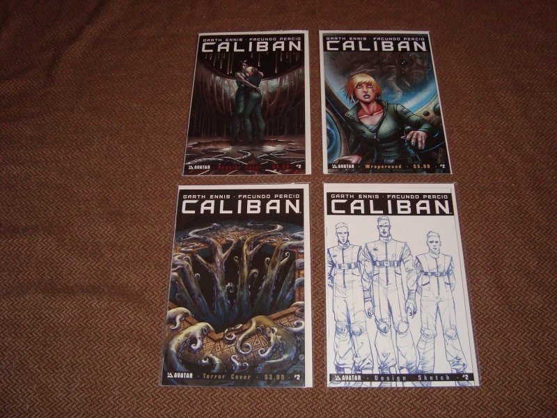 CALIBAN 1, 2, 3 PLUS VARIANTS (2014 AVATAR) GARTH ENNIS - FREE SHIPPING