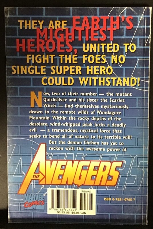 Avengers Nights Of Wundagore Backpack Marvels Marvel Comics 2001 First Printing