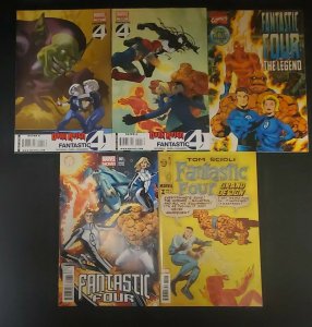 5PC FANTASTIC FOUR LOT (8.0) DR:FF #4-5, FF:GD #2 FF #1 FF: L #1!! 2005