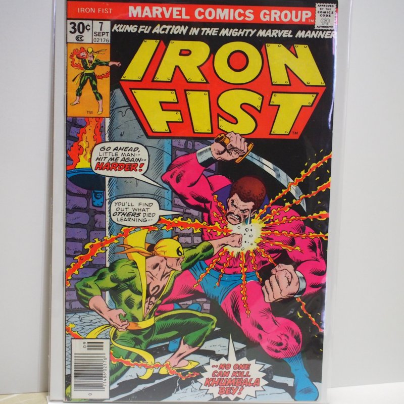 Iron Fist #7 (1976) Very Fine Khumbala Bey appearance.