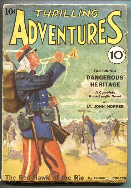 Thrilling Adventures 1/1931-First issue-RED HAWK OF THE RIO-Pulp