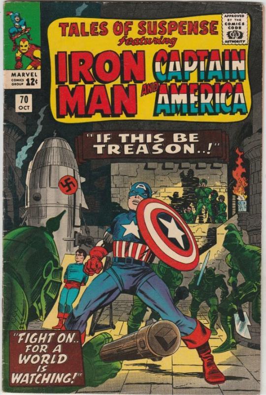 Tales of Suspense #70 (Oct-65) FN/VF Mid-High-Grade Iron Man, Captain America...