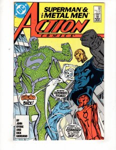 Action Comics #590 (VF+) 1987 METAL MEN John Byrne / ID#059