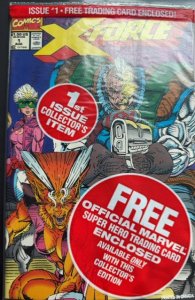 X-Force #1 (1991) Polybagged w/ team card