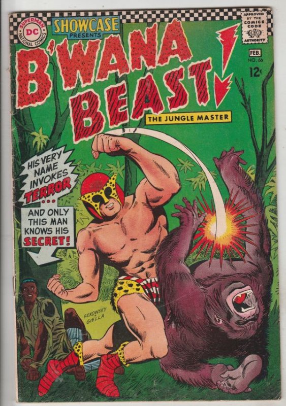 Showcase Comics #66 (Feb-67) VG+ Affordable-Grade B'Wana Beast