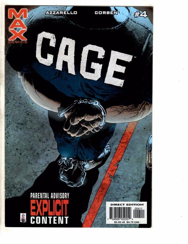 Lot Of 4 Cage Marvel Max Comic Books # 3 4 (2) 5 Defenders Daredevil Hulk RC15