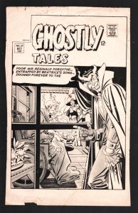 Ghostly Tales #69 Black & White Cover Proof-Production Art #69   - Charlton  ...