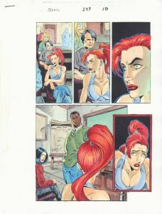 Spectacular Spider-Man #247 p.10 Color Guide Art - MJ in Class - by John Kalisz