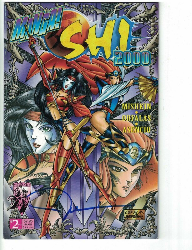 Manga Shi 2000 #2 VF signed by William (Bill) Tucci - Crusade Comics - Tomoe