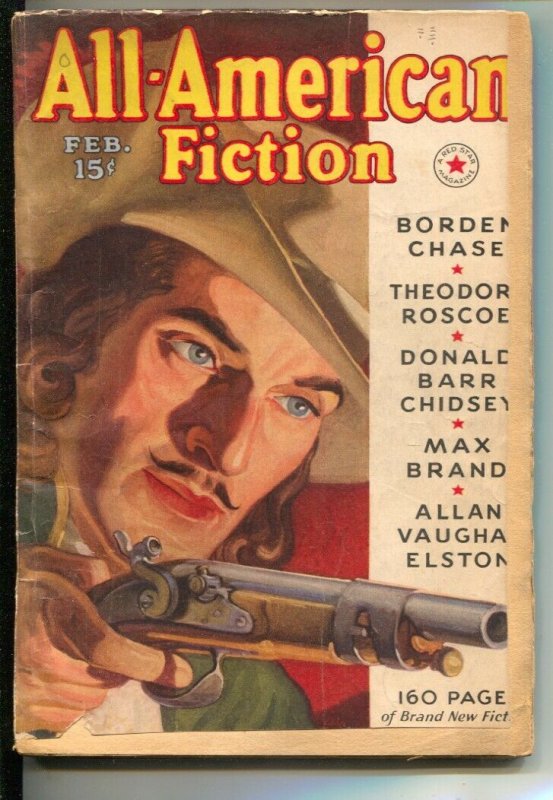 All-American Fiction #4 2/1938-Pulp violence & thrills-Murrry Leinster-Steve ...