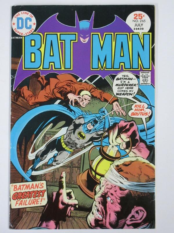 BATMAN 265 FINE July 1975 Wrightson inks COMICS BOOK