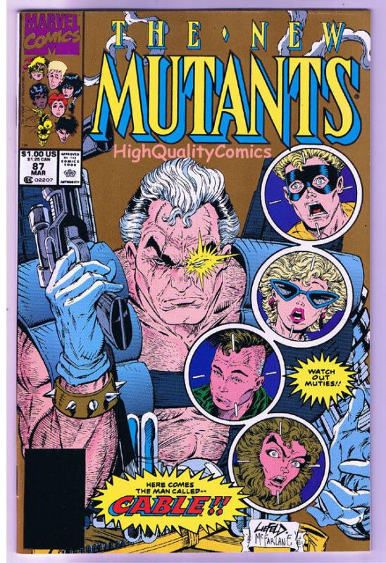 NEW MUTANTS #87,  NM, 1st Cable, 2nd print, Mutants, more Marvel in store