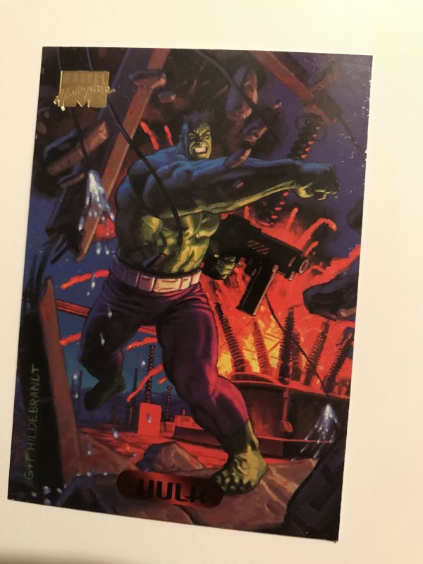 HULK #50 card : 1994 Marvel Masterpieces, NM; Hilderbrandt art