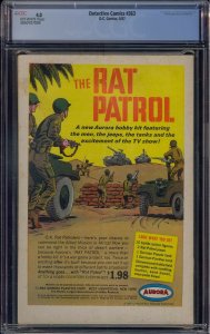 DETECTIVE COMICS #363 CGC 4.0 BATMAN 2ND BATGIRL