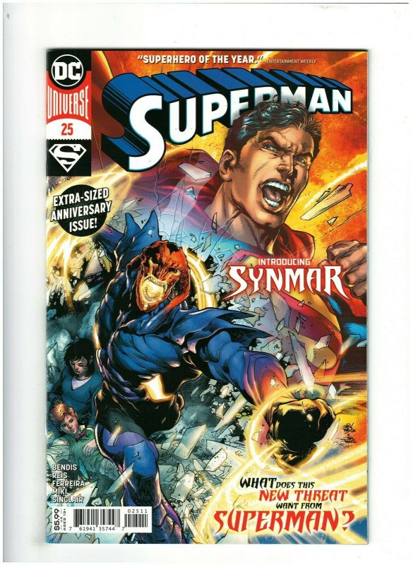 Superman #25 NM- 9.2 DC Comics 2020 Brian Bendis, 1st Synmar app. 