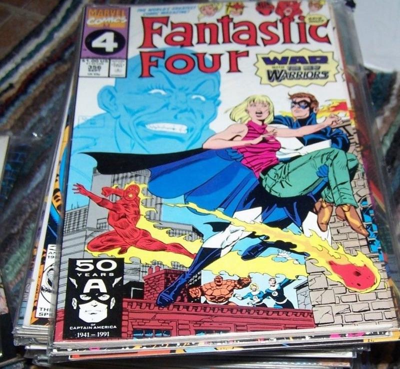 FANTASTIC FOUR  #356 1991  Marvel  +new warriors nova  night thrasher