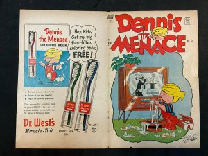 DENNIS THE MENACE #12 VINTAGE COMIC, COVER ONLY 1955