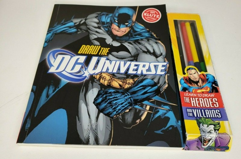 Batman Draw the DC Universe NEW Draw Inside the Book- KLUTZ Includes Tools