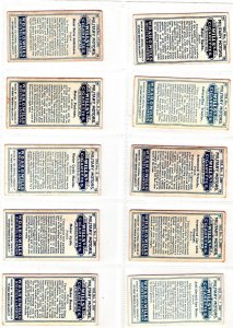 1915 Wills's Cigarettes - Military Motors Complete Set - (Grade VG+-EXMT) WH