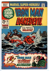 Marvel Super-Heroes 29 1971 Iron Man Vs The Mandarin, Wally Wood Daredevil Giant 