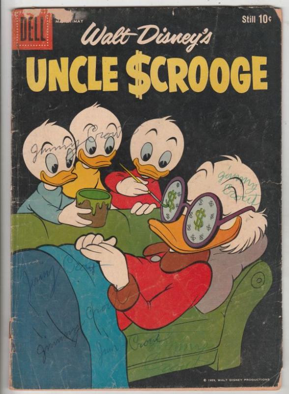 Uncle Scrooge, Walt Disney #25 (May-59) VG+ Affordable-Grade Uncle Scrooge