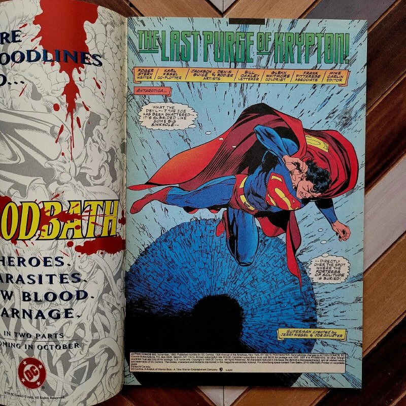 ACTION COMICS #693 VF (DC 1993) Superman & The ERADICATOR! (Stern, Guice)