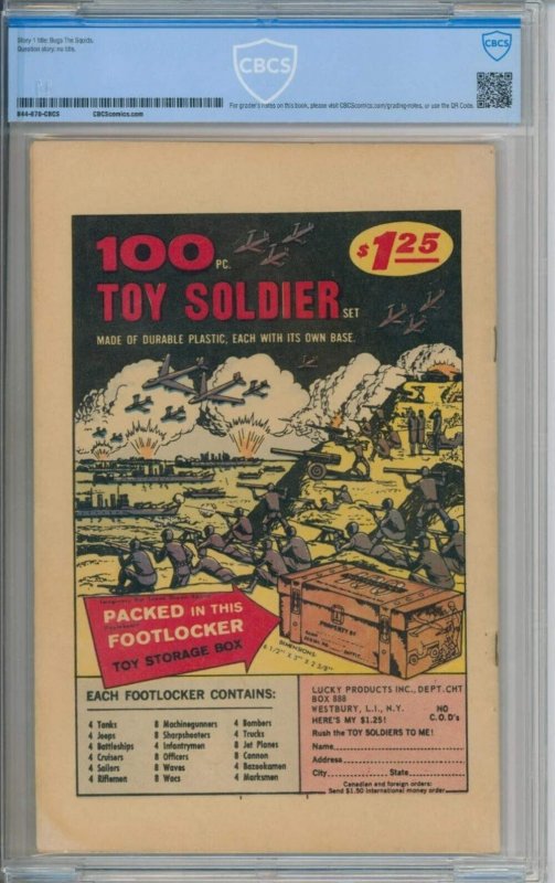 Charlton Comics Blue Beetle #1 CBCS 6.5 1st Appearance Of The Question