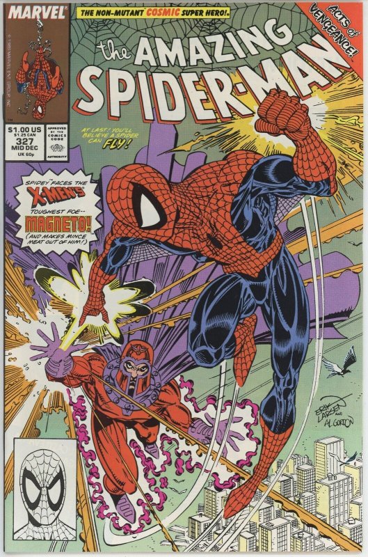 Amazing Spider Man #327 (1963) - 7.5 VF- *Cosmic Spider Man Vs Magneto*