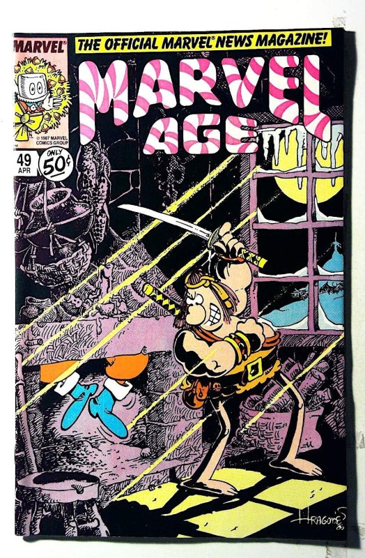 Marvel Age #49 (1987) Marvel Comics Groo the Wanderer 1st Print Comic Book