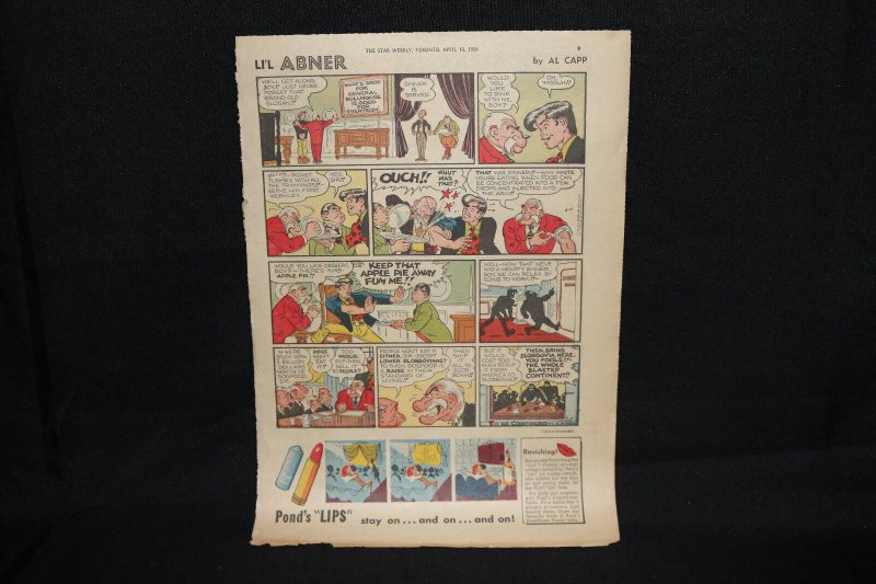 Flash Gordon / Li'l Abner - Star Weekly Newspaper Clipping - 4/10/1954