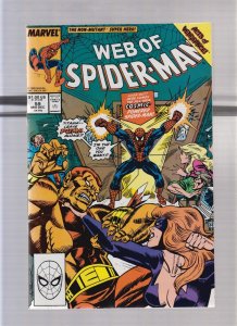 Web Of Spider Man #59 - Alex Saviuk Cover Art! (8.5) 1989