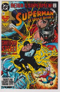 DC Comics! Action Comics! Issue #691! Reign of the Supermen!