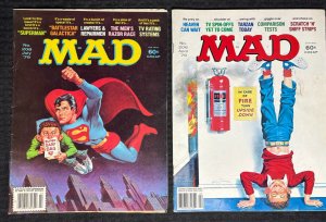 1979 MAD Magazine #206 & 208 VG-/VG Battlestar Galactica / Superman LOT of 2