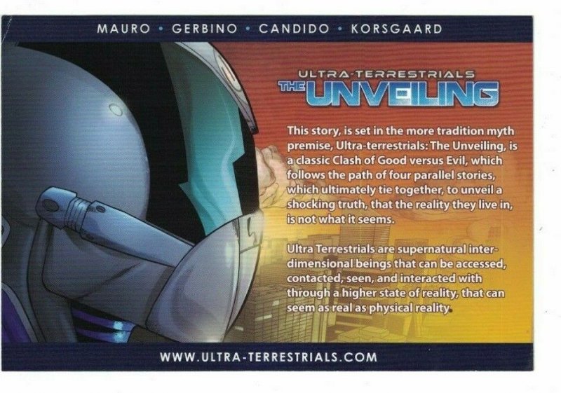 Ultra Terrestrials: The Unveiling TPB #1 VF/NM signed by Emilio Mauro + promo 