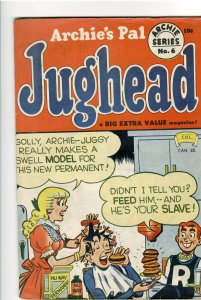 JUGHEAD 6 F 6.0;SCARCE.32 PAGES.BELL FEATURES;CDN.
