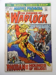 Marvel Premiere #2 (1972) VG- Condition!