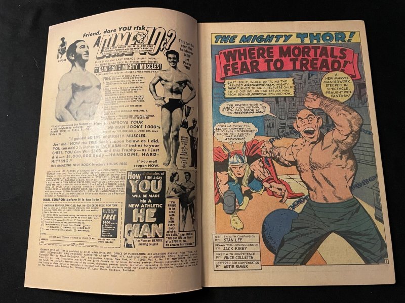 JOURNEY INTO MYSTERY #122 VG- Condition