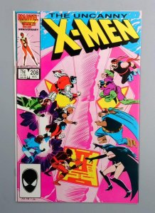 Uncanny X-Men #208 NM Hellfire Club Marvel Comics 1986 JR1