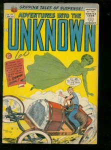 ADVENTURES INTO THE UNKNOWN #117-1960-AUTO RACE ISSUE!! VG