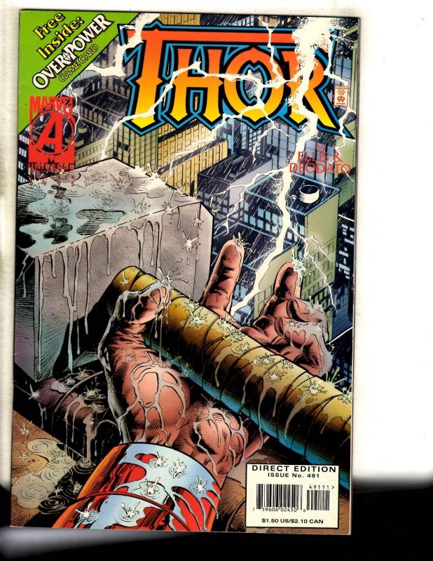 10 Mighty Thor Marvel Comic Books # 471 491 552 559 560 561 562 563 564 565 MF20