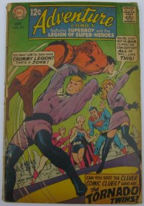 Adventure Comics #373 (Oct 1968, DC), FR-G condition (1.5), Intro Tornado Twins