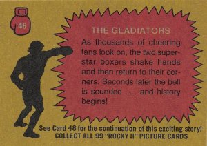 1979 Topps Rocky II #46 The Gladiators > Balboa > Apollo Creed > Mickey