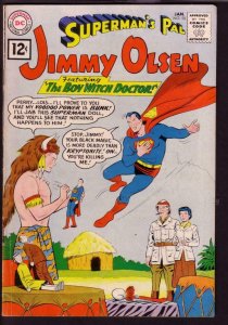 SUPERMAN'S PAL JIMMY OLSEN #58 1962-WITCH DOCTOR COVER VG