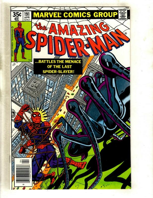 Lot Of 5 Amazing Spider-Man Marvel Comic Books # 187 188 189 190 191 Goblin GK5