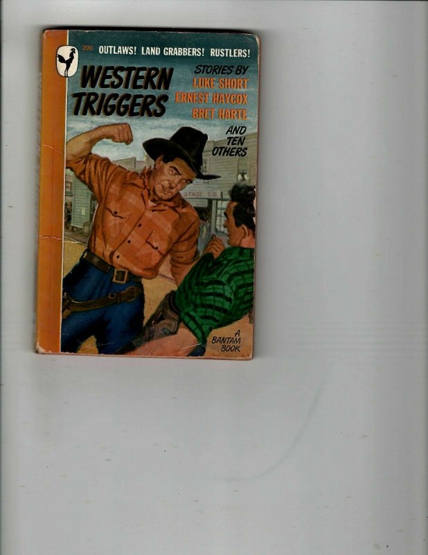 3 Books Western Triggers The Desert Hawk Three Ring Mad Western Mystery JK30 